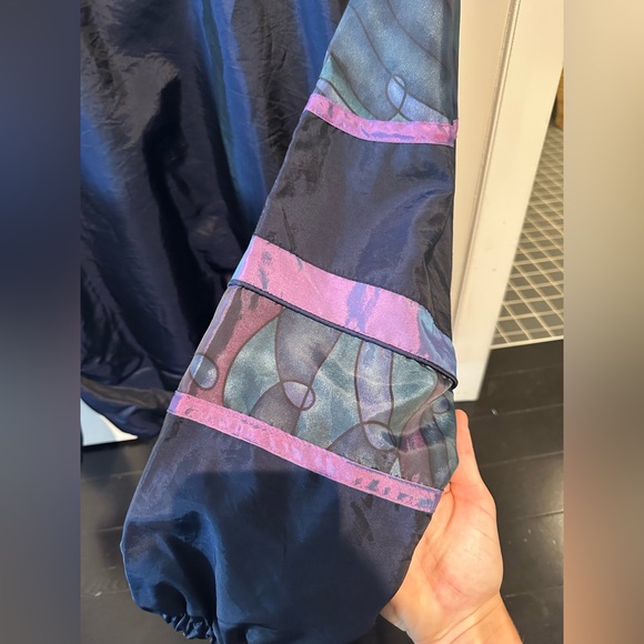 Purple and Navy Vintage Jacket - Picture 6 of 8